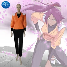 2014 VENTA CALIENTE! Bleach Yoruichi Shihouin Cosplay Mujer Fiesta de Halloween de rol Traje Hecho A Medida