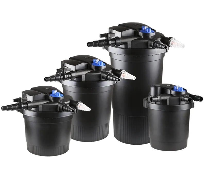 

CPF2500 CPF5000 CPF10000 CPF15000 CPF20000 CPF30000 CPF50000 pond swimming pool filter bio pressure UV filter Farm water purifi