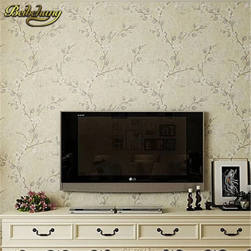 papel de parede. American natural rustic vintage flower wallpaper roll Pastoral Wall covering Floral wall paper fine background