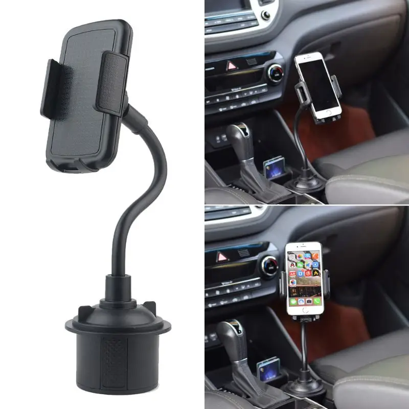 

Universal Flexible Gooseneck Adjustable Car Cup Holder Mount Cradle for iphone Samsung Xiaomi Huawei 3.5"-6.5" Cellphone
