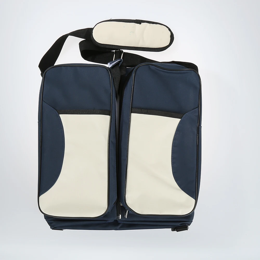 Новая многофункциональная переносная кровать для путешествий, колыбель для новорожденных, Большая вместительная детская кроватка, пеленальные подгузники, сумка для мам FR HWC - Цвет: Deep Blue