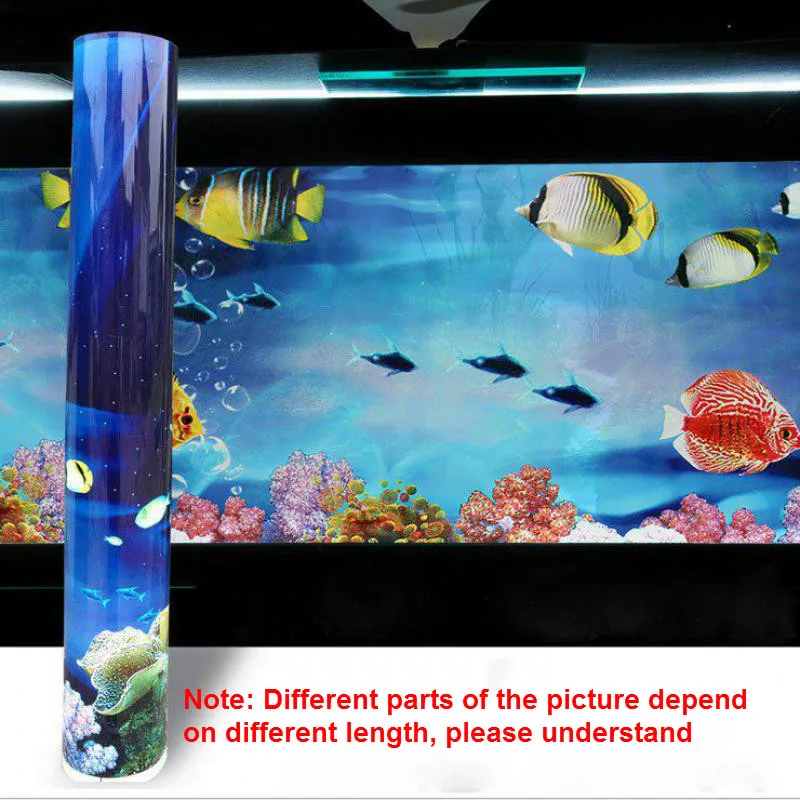 40/50 см(H) ПВХ двухсторонний плакат для аквариума, океана, декоративный настенный фон, плакат