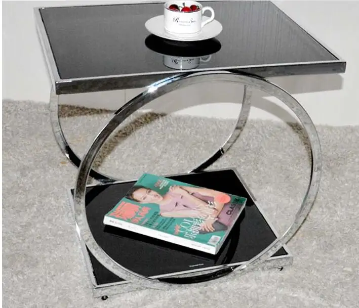 Clearance Small tea table . bending glass table 30
