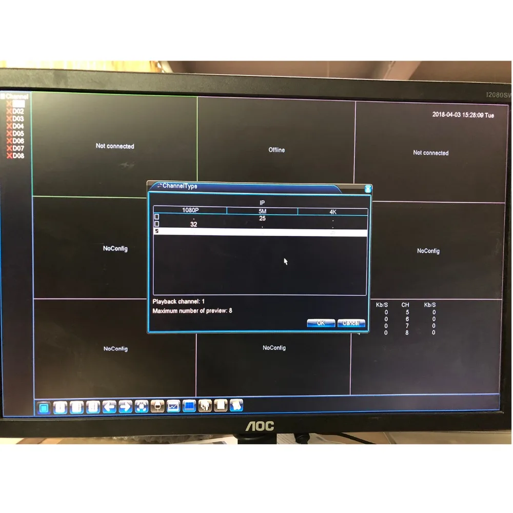 32CH 1080P CCTV NVR плата HI3536C 2 SATA порта ONVIF безопасности видео рекордер 1080P/25CH 5MP вход 1CH