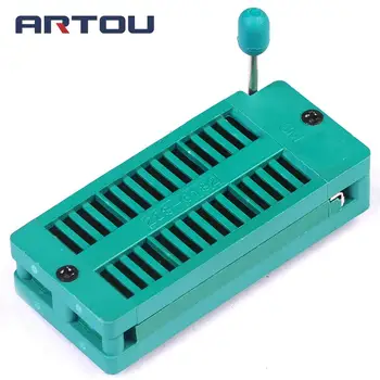 

2PCS 28 Pin Universal Lock Seat ZIF Test DIP IC