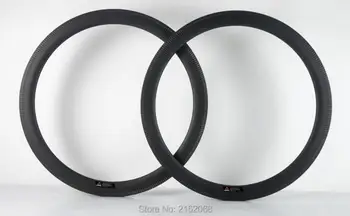 

2pcs Newest 700C 50mm Road/Fixed Gear/Track bicycle matte 3K twill full carbon bike wheels clincher rims 23 25mm width Free ship
