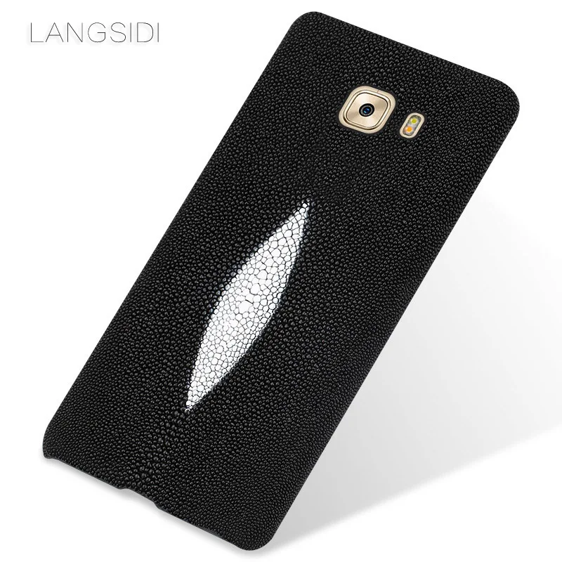 

Luxury brand mobile phone case pearl fish half a pack of mobile phone case For Samsung C9 Pro phone case custom processing