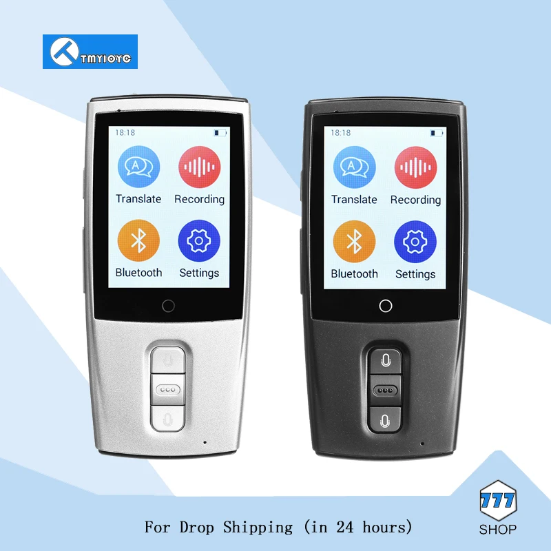 

Portable Smart Voice Translator Two-Way Real Time WiFi 43 Languages Instant Traductor Translation for Learning Meeting Business