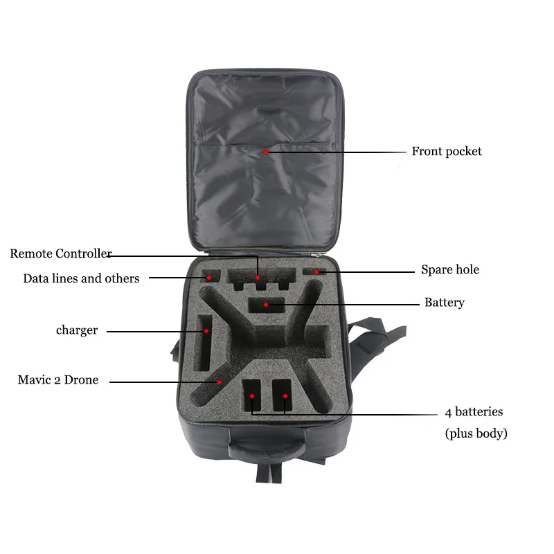 Износостойкий рюкзак Mavic 2 Pro/Zoom чехол для переноски для DJI Mavic 2 Drone аксессуары сумка для хранения нейлоновый рюкзак водонепроницаемая сумка