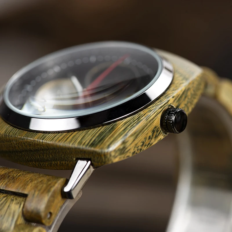 relogio masculino BOBO BIRD Top Brand Luxury Men Wood Watch Male Timepieces Military Quartz Wristwatch In Bamboo Gift Box L-S06