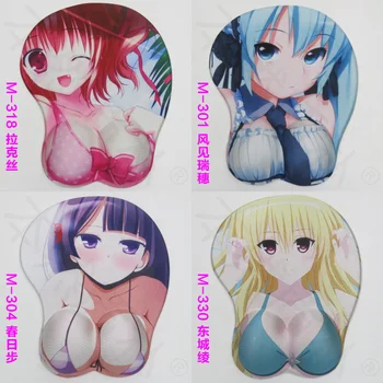 

cartoon Sexy Big Soft Breast 3D Mouse Pad Gaming Mouse Pad Anime Mouse Pad H2.8cm/1.1" Free shipping