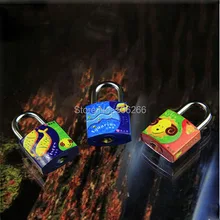 Venta caliente de la historieta del zodiaco brillante impermeable bolsas candado/cajón/gabinete/estudiante de bloqueo