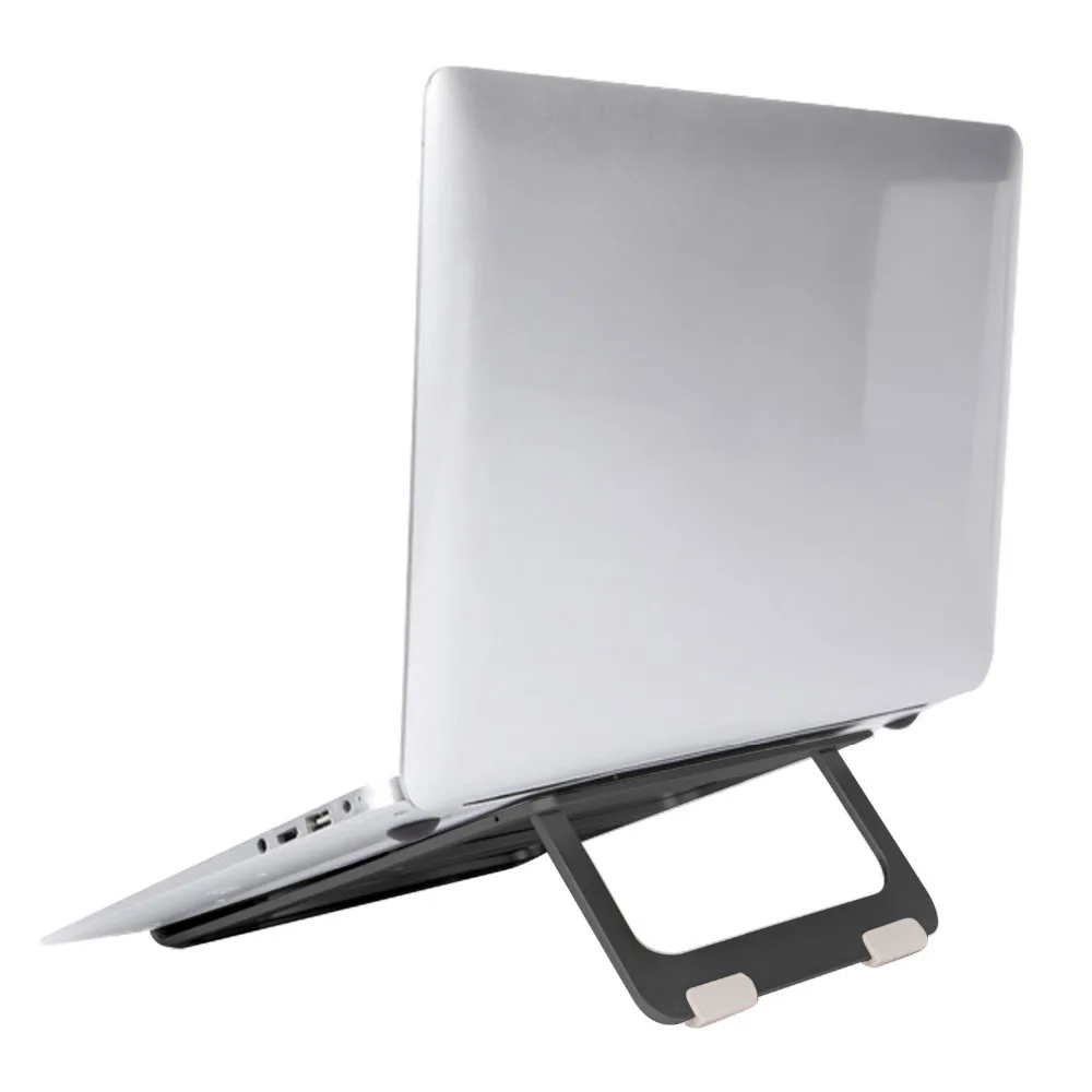 Складной алюминиевый ноутбук противоскользящая охлаждающая подставка держатель крышек эргономичный угол для MacBook 10-17 дюймов