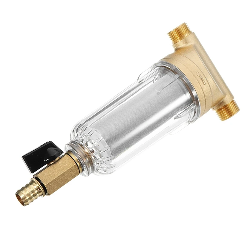 

Water Filters Front Purifier Copper Lead Pre-filter Backwash Remove Rust Contaminant Sediment Pipe Stainless Steel Central