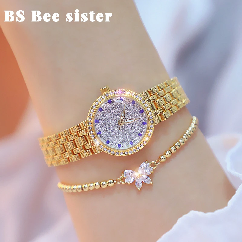 

Women Watches 2020 Famous Brand Stylish Creative Diamond Small Gold Ladies Wrist Watch Female Wristwatch bayan kol saati 2021