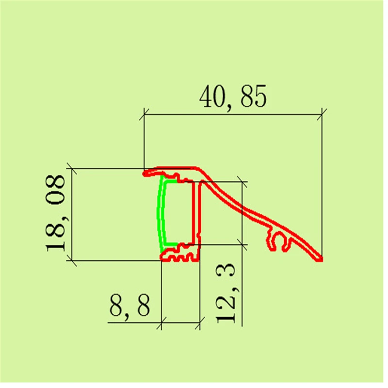 10-30 шт. 80 дюймов 2 м светодиодный алюминиевый профиль для 12 мм полосы, W18mm* H40mm led вниз боковой профиль с крышкой, корпус шайбы стены