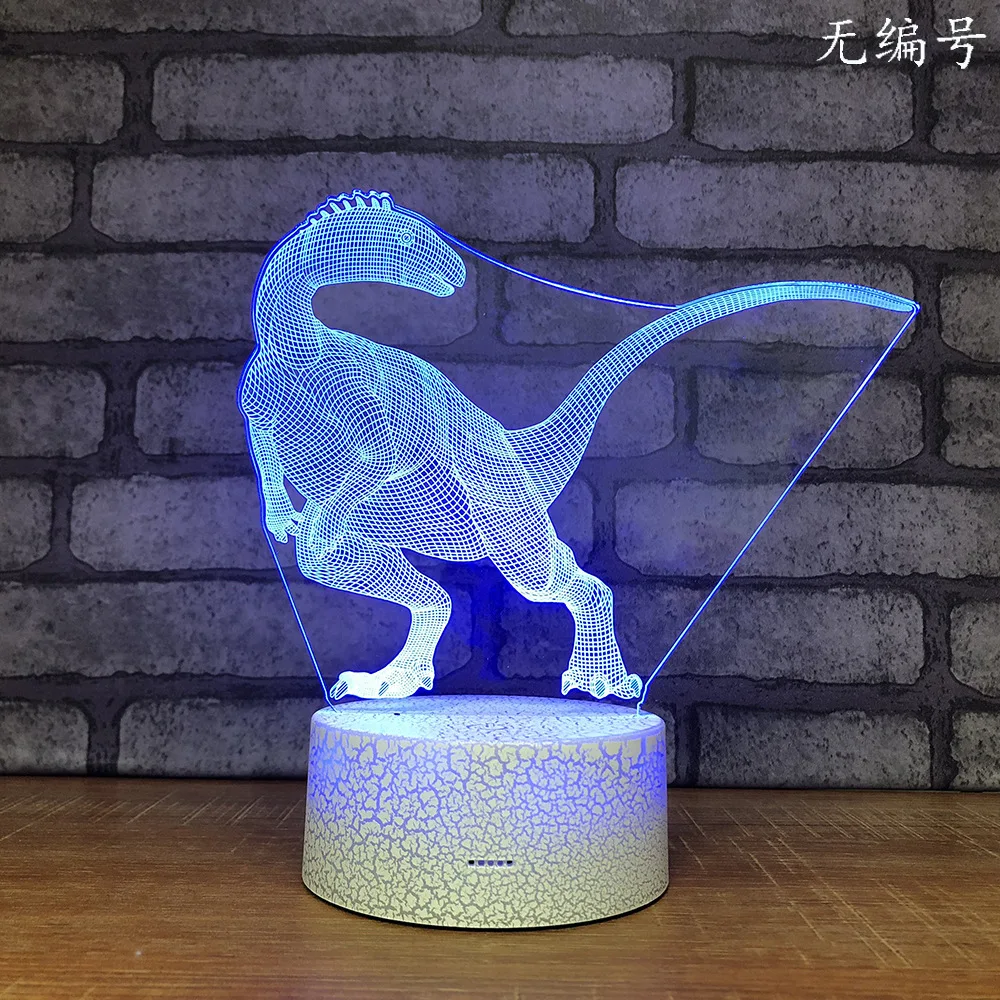 Дино сломай базу ночной Светильник Цвет Фул сенсорный Led 3d лампа прекрасный