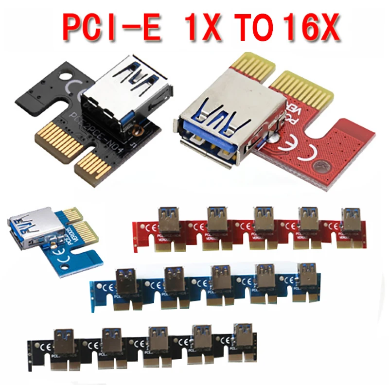 

PCIE 1X to16X PCI-E Card to Expand the line Mining PCI-E Extension Line Small Card Board