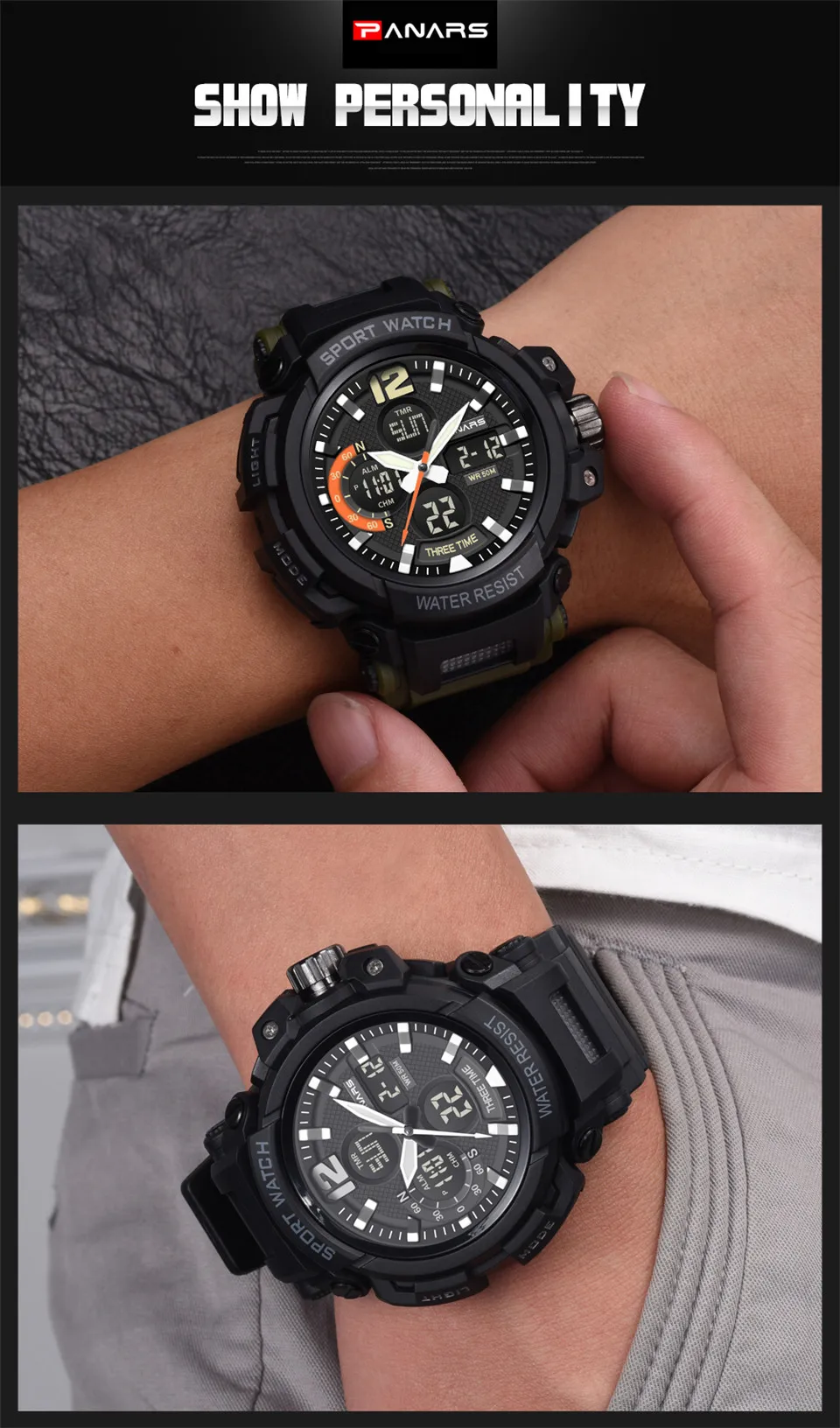 Men Outdoor Sport Digital Fashion Watches Top Brand Male Multifunction Water Resistant Watch Alarm Chronograph Relogio Masculino 14