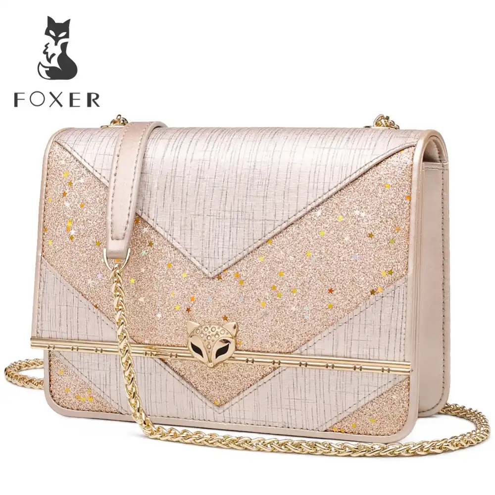 FOXER Women Shoulder Bag Leather Crossbody Bags For Female Fashion