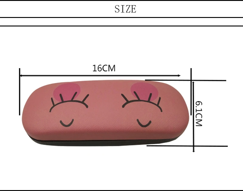 LISM мультфильм дизайн солнцезащитные очки жесткий кожаный чехол для очков симпатичный защитный чехол футляр для солнцезащитных очков футляр для очков оптические аксессуары