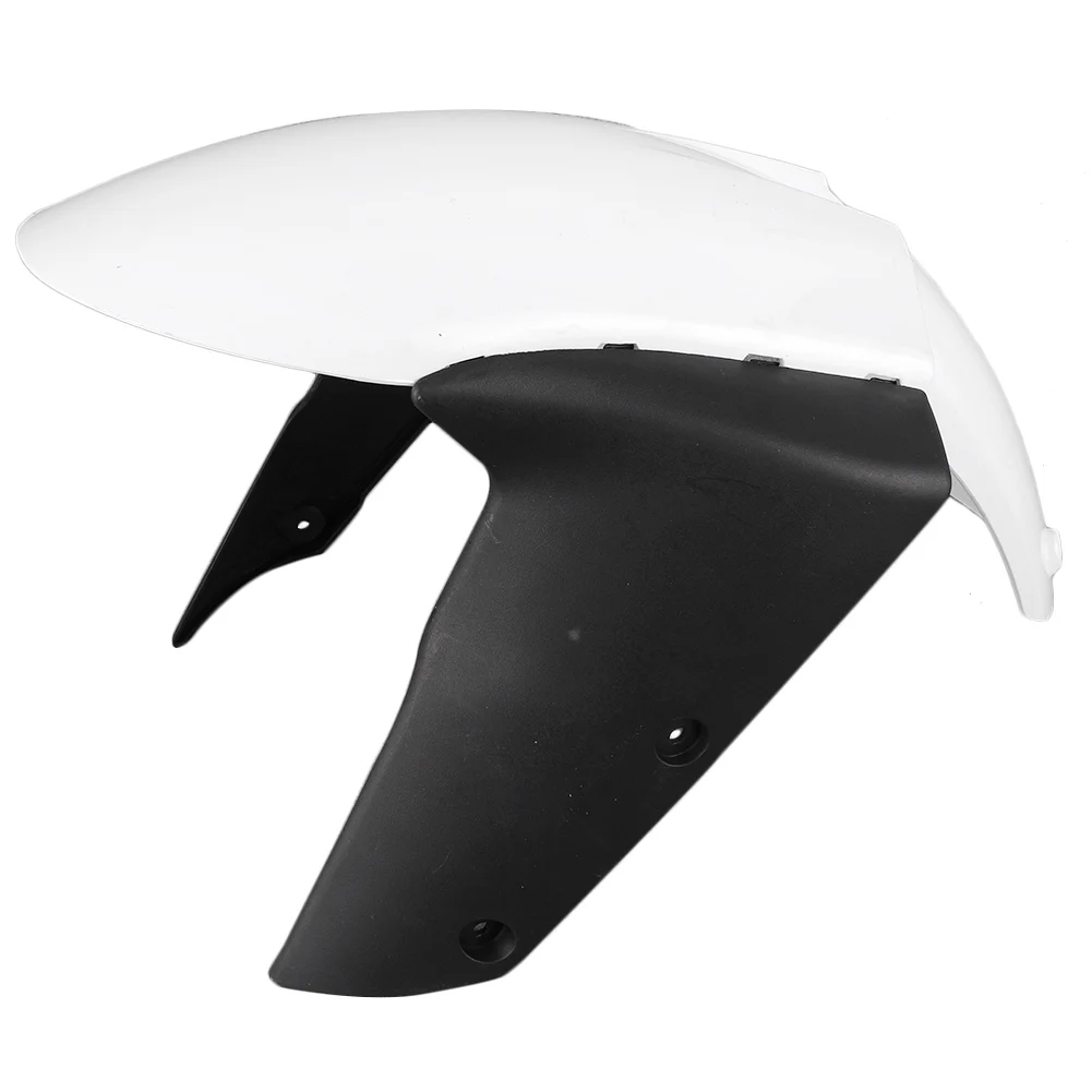 Unpainted White Front Wheel Fender Mudguard Splash Extension Extender Fairing Cover For Kawasaki Ninja ZX6R ZX-6R 2005 Body Kit