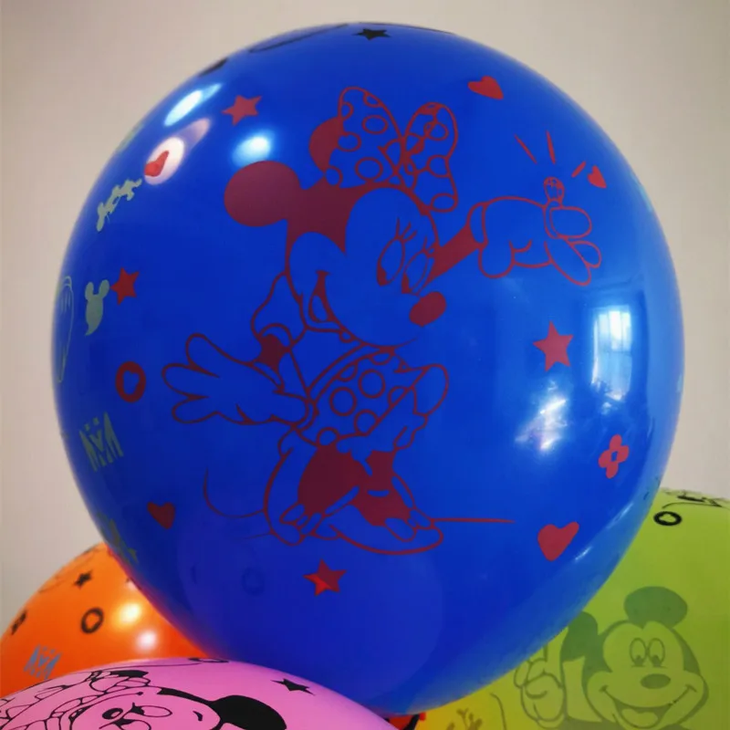 

30pcs 12 inch Bright colors Mickey Mouse Latex Balloons Inflatable Air Balls Birthday Party Decoration Ballon Toy Children's Day