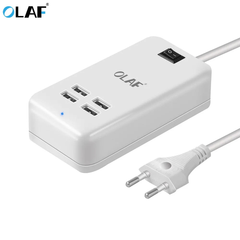 EU plug 15W 4 Ports USB Desktop Charger AC Power Adapter 1