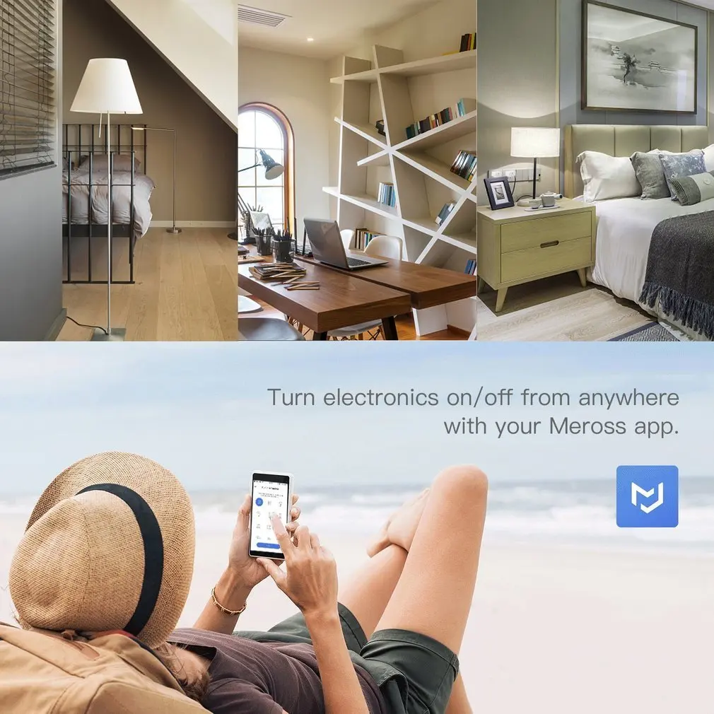 Meross Alexa Wi-Fi умная розетка переключатель мини без концентратора не требуется беспроводное приложение дистанционное управление устройства США штекер Wi-Fi управление