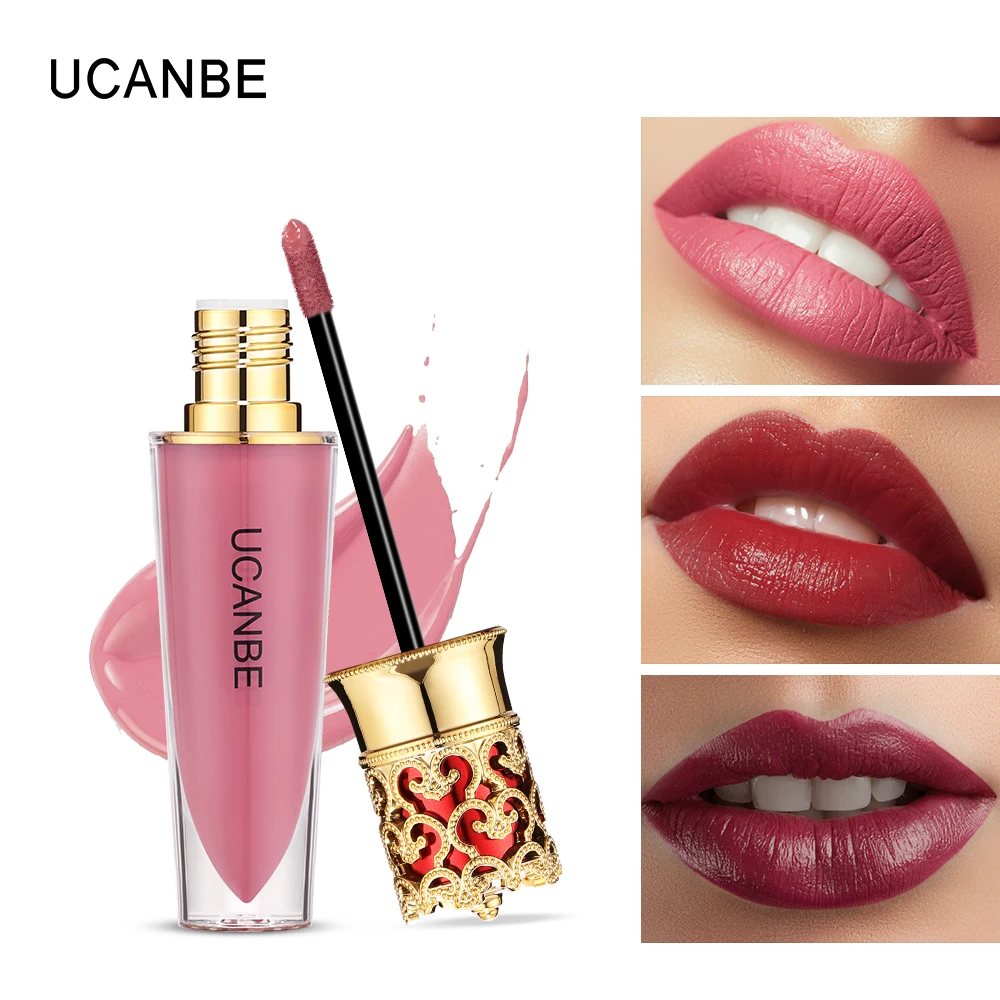 

UCANBE 6 Colors Shimmer Velvet Liquid Lipgloss Makeup Metallic Matte Creamy Lipstick Waterproof Long Lasting Cosmetic