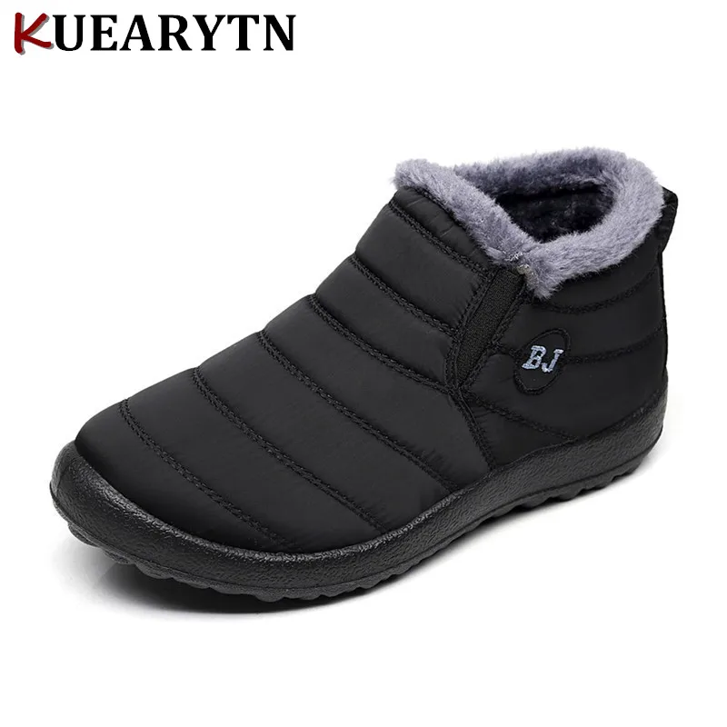 Size 35 46 Waterproof Women Winter Shoes Couple Unisex Snow Boots Warm