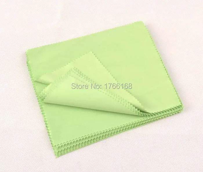 

100PCS 15*18cm green Lens Cloth Microfiber Glasses 200gsm Cleaning Cloth Black sun glasses Eyewear Cloth custom LOGO cloth