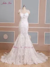 Julia Kui Backless With Pears Of Mermaid wedding dress bridal Vestido De noiva robe de mariage vestido de noiva Beautiful Lace