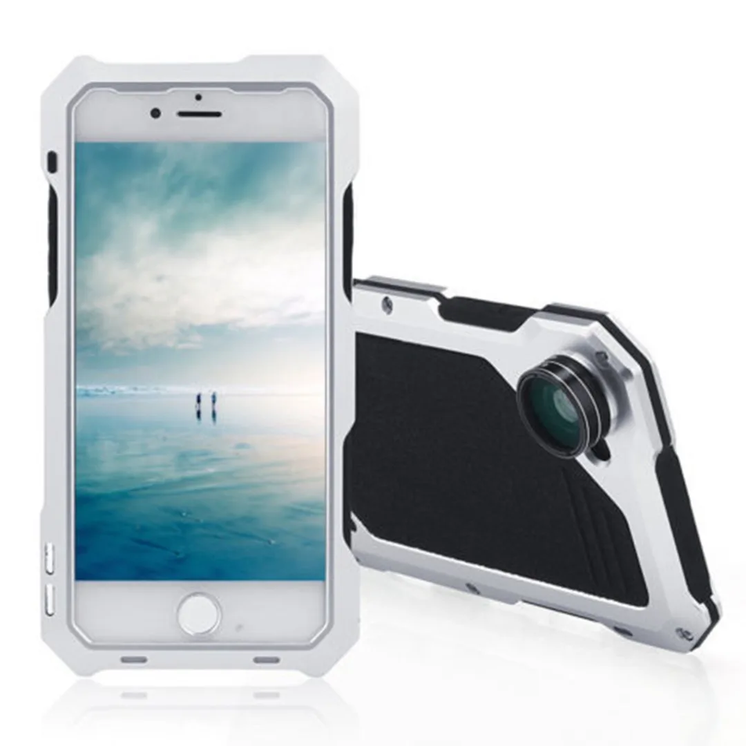Phone Case For iPhone X XS Max XR Waterproof Shockproof Metal Case Cover+3 Camera Lens Capa For iphone 7 8 plus 6 6S plus Fundas