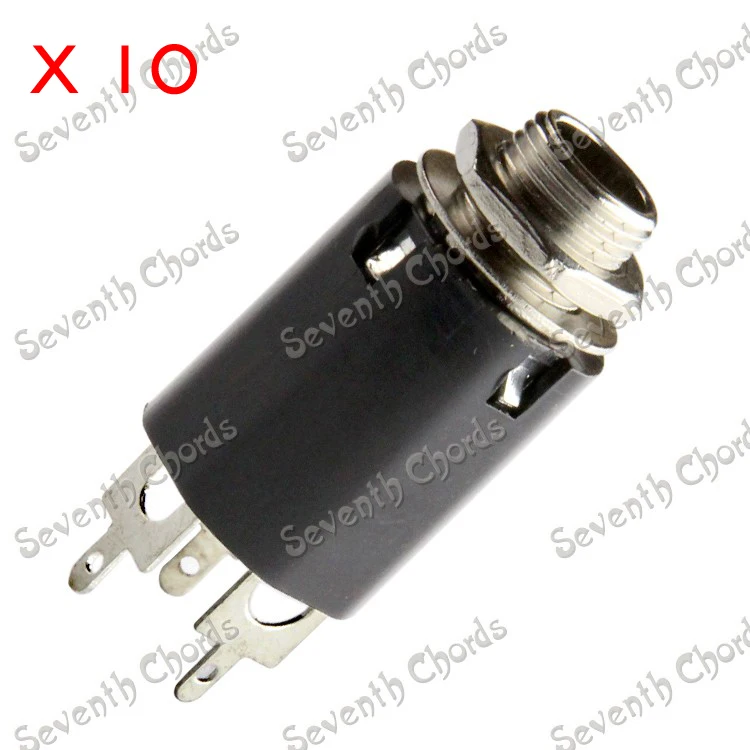 10 Pcs 1/4" 6.35 Acoustic Electric Guitar output Input Jack for guitar