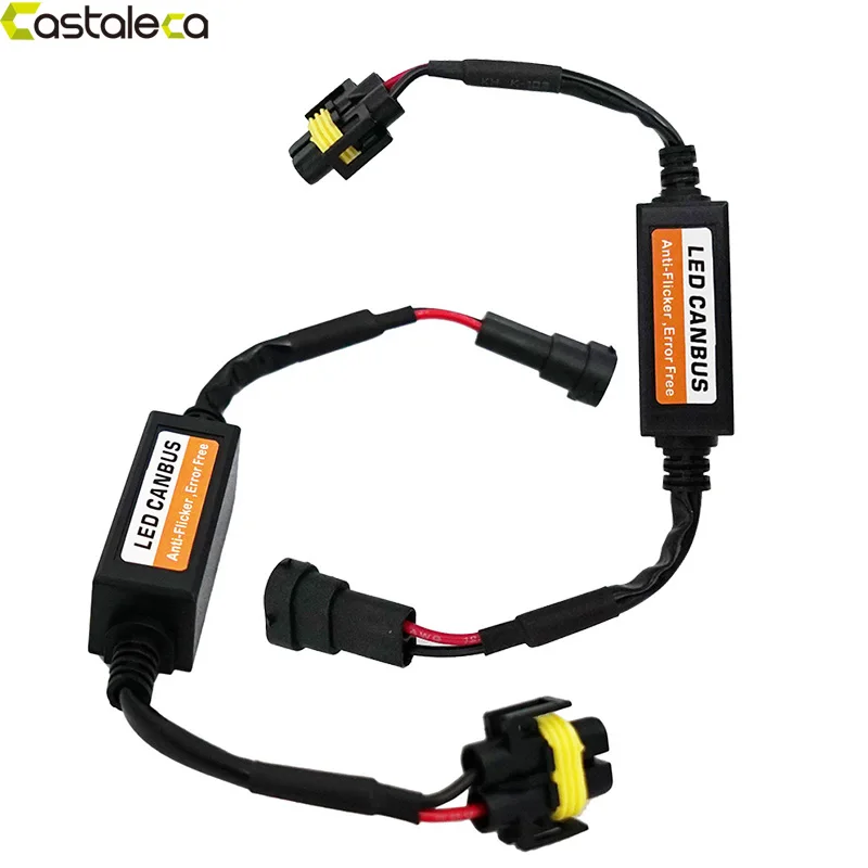 Castaleca h8 h9 h11 led canbus декодер автомобиль фара адаптер предупреждение ошибка canceller |