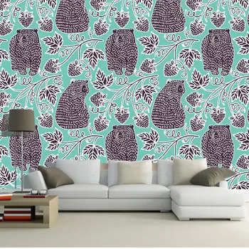 

Children Wallpaper Self Adhesive Wallcoverings Cartoon Animal Wall Stickers Mural Home Decor Wall Cloth Wallpapers Roll 60*280cm