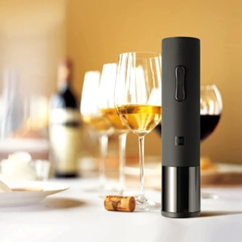 

Original Xiaomi Mijia Huohou Automatic Wine Bottle Kit Electric Corkscrew With Foil Cutter Xiao Mi Smart Homes