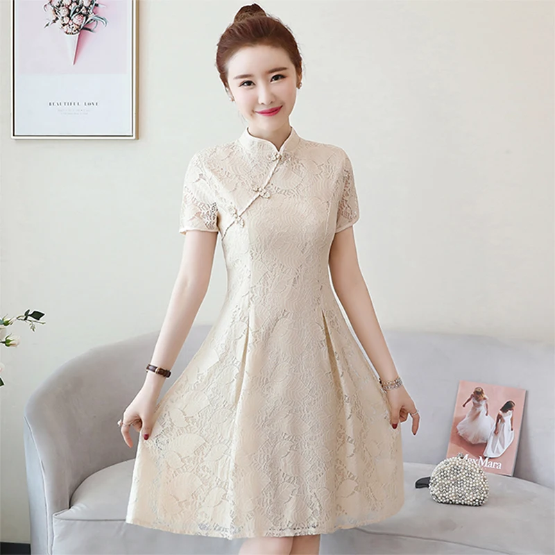 

Women Elegant Dress Embroidery Bride Wedding Qipao Cheongsam Summer Cheongsam Vintage Chinese Traditional Dress Retro