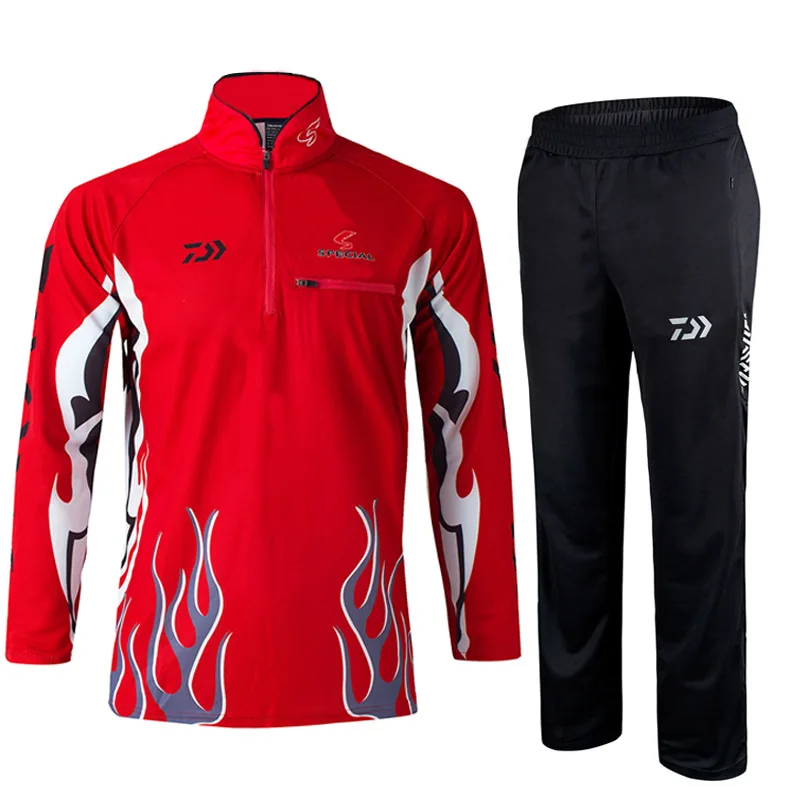 Fishing Clothing Sets 2019 Men Breathable UPF 50+ UV Protection Outdoor Sportswear Suit Sun protection Shirt Pants | Спорт и