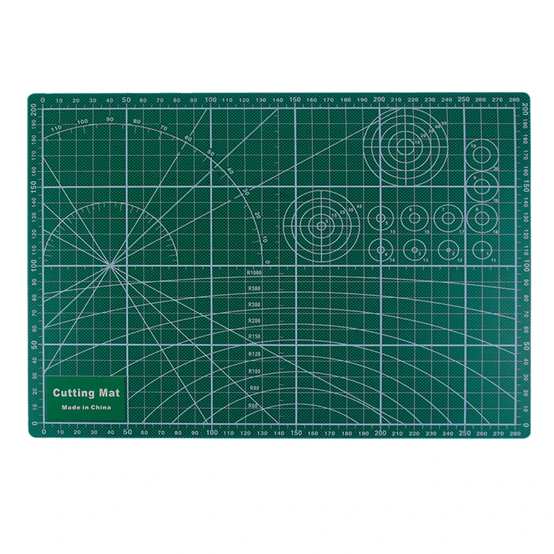 Коврик для резки из ПВХ А4 прочный самовосhealing вающийся коврик для резки инструменты для пэчворка ручной работы - Цвет: Green