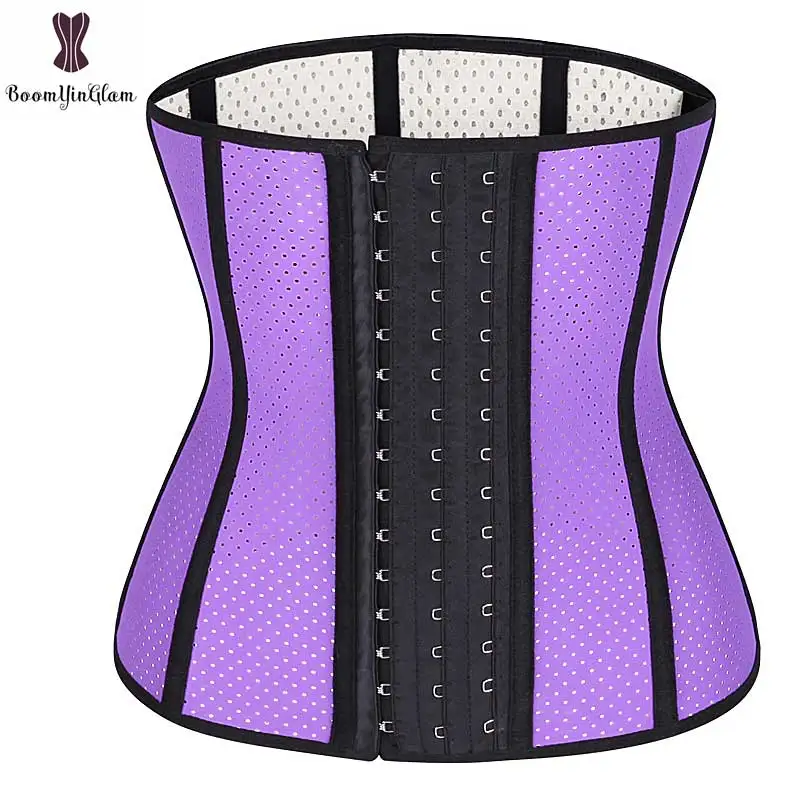 Breathable Mesh Waist Trainer Hook And Eye Latex Plus Size 6XL Waist