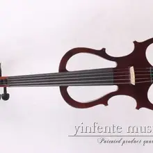 5 струн 16 ''электрическая Виола бесшумный твердый деревянный корпус мощный звуковой корпус лук коричневый цвет