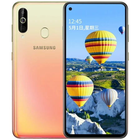 Мобильный телефон Samsung Galaxy A60 A6060 LTE 6," 6G RAM 128 ГБ ROM Восьмиядерный процессор Snapdragon 675 Мп+ 8 Мп+ 5 Мп камера заднего вида - Цвет: orange  6g 128g