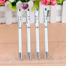 10 шт. Multifuntional Медь rolling Шариковая ручка для Бизнес Подпись емкостный сенсорный LED школы указатель Дизайн 4 в 1