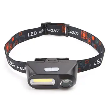 

Mini COB LED Headlight Head Flashlight Rechargeable Headlamp For Camping Hiking Night Fishing