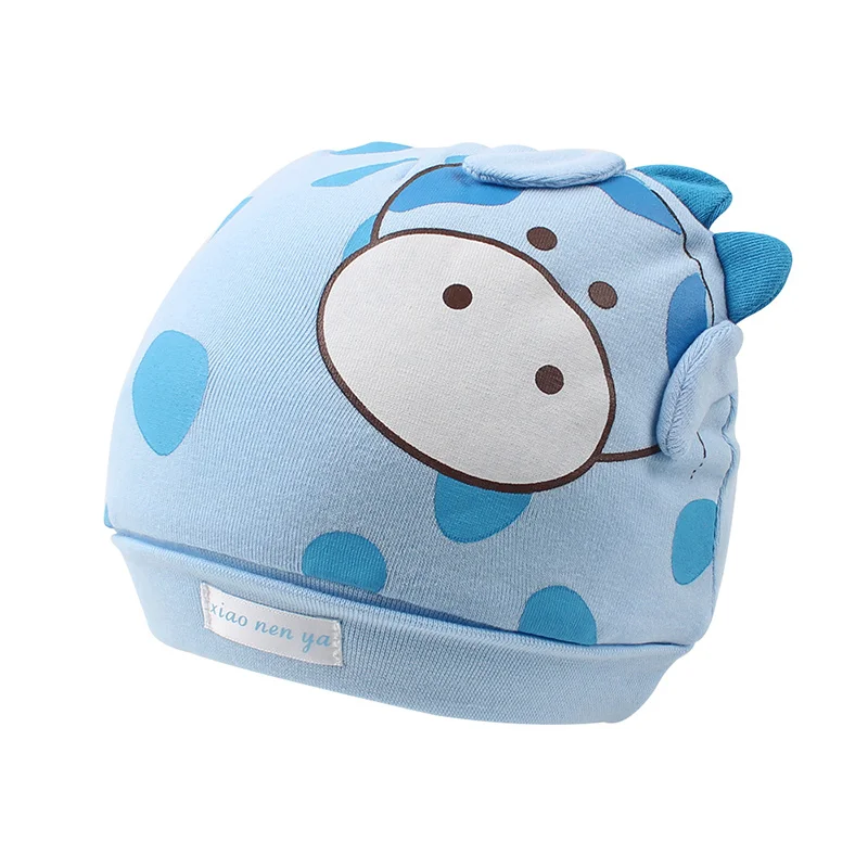 Thick Cotton Baby Hat For Newborn Girls Monkey Cow Cartoon Baby Beanie Warm Soft Newborn Boys Hat Autumn Winter Baby Accessories (8)