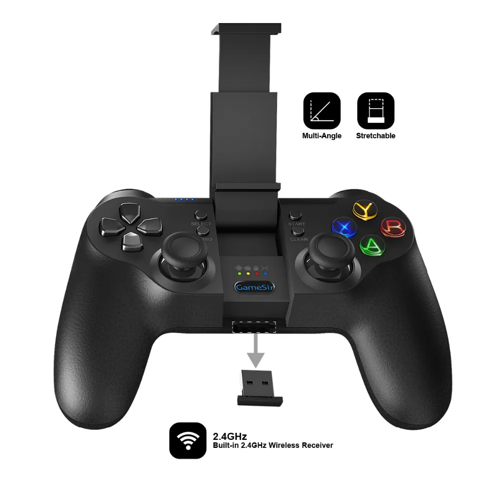 GameSir T1s Bluetooth 4,0/2,4 ГГц беспроводной игровой контроллер Nes геймпад для Android/Windows PC/VR/tv Box/PS3