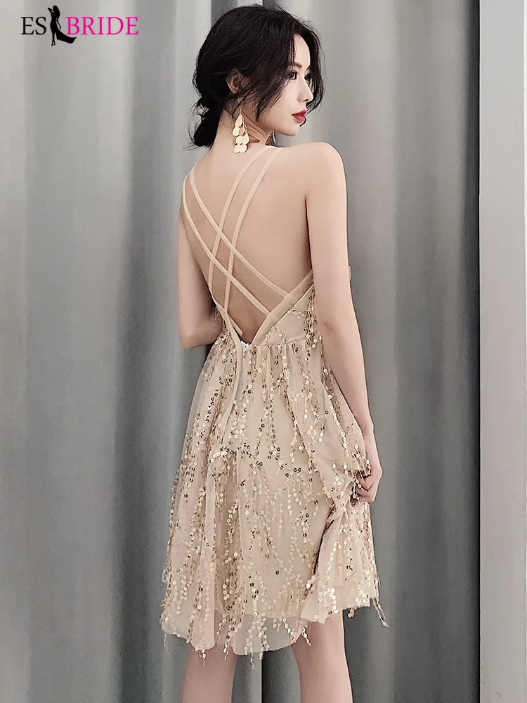 Luxury Gold Evening Dresses Long Evening Dress Party Elegant Arabic Special Occasion Dresses Sexy Backless Robe De Soiree ES2568 Luxury Gold Evening Dresses Long Evening Dress Party Elegant Arabic Special Occasion Dresses Sexy Backless Robe De Soiree ES2568