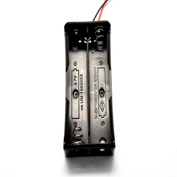 

50pcs/lot 18650 two battery box charger connector with thick lines